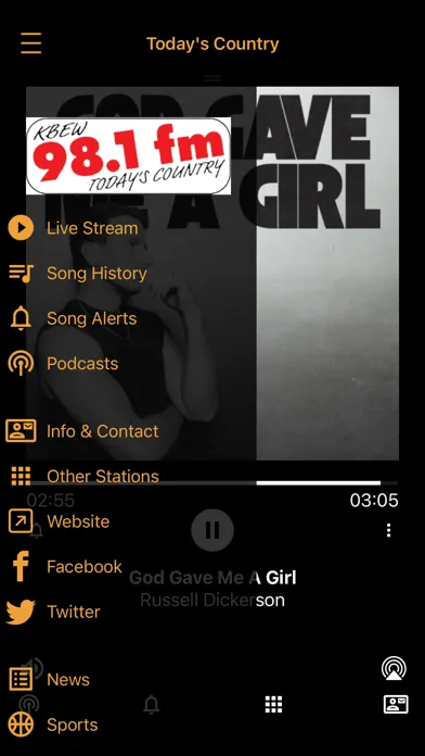 KBEW 95.3 FM & 1560 AM Screenshots
