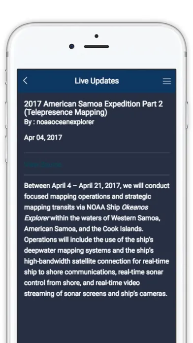 Capturas de pantalla de NOAA Ocean Exploration & Res.