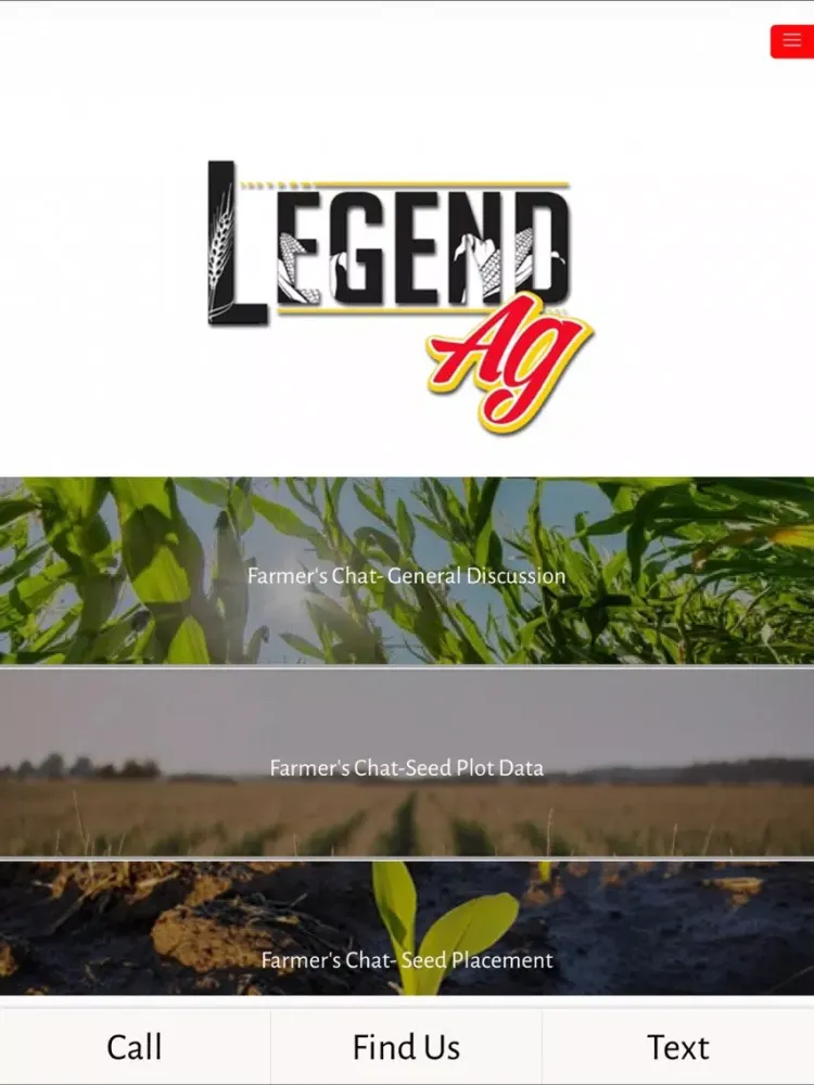 Capturas de tela do Legend Ag iPad 