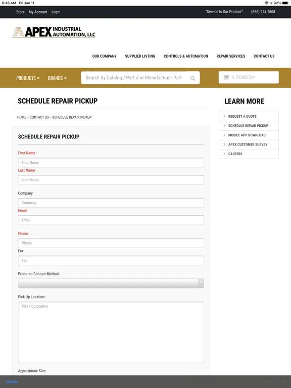 Скриншоты Apex Industrial Automation iPad 