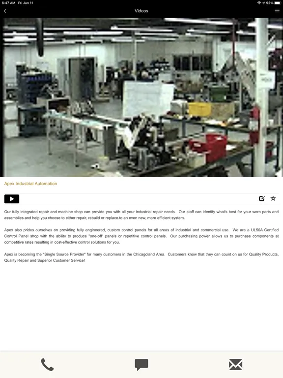 Скриншоты Apex Industrial Automation iPad 