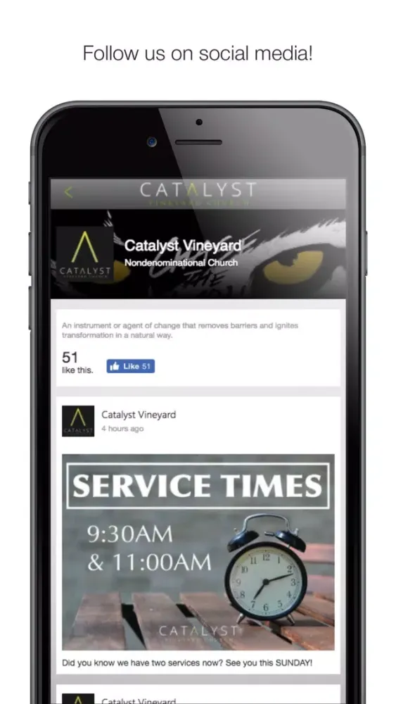 Catalyst Vineyard Church スクリーンショット