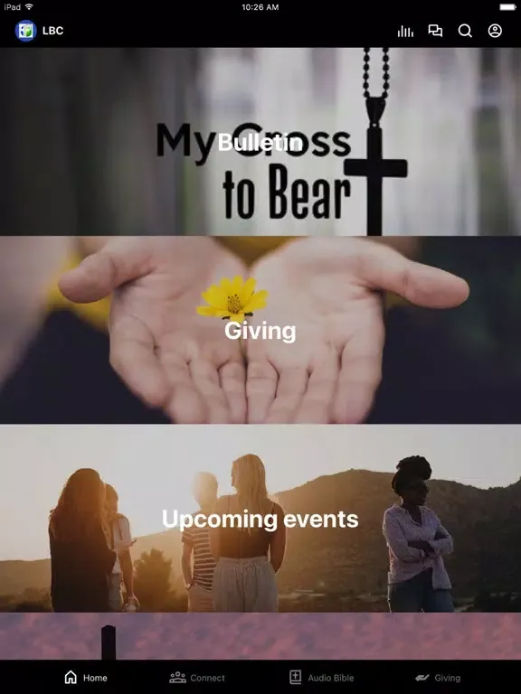 Скриншоты Lena Baptist Church iPad 