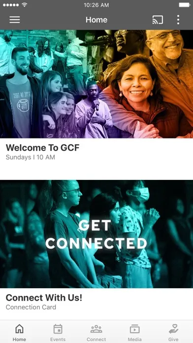 Ảnh chụp màn hình của GCF Church