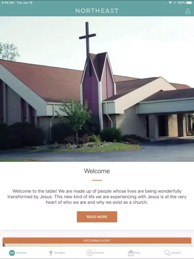 Tangkapan skrin Northeast Church / Fort Wayne iPad 
