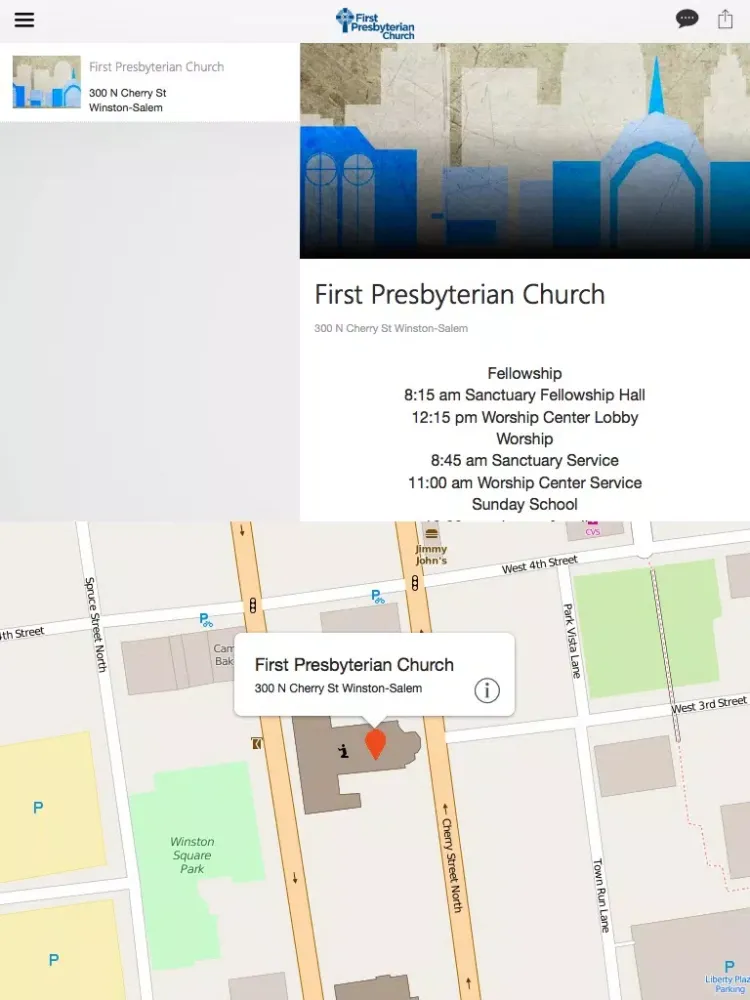 Screenshot di First Presbyterian Church W-S iPad 