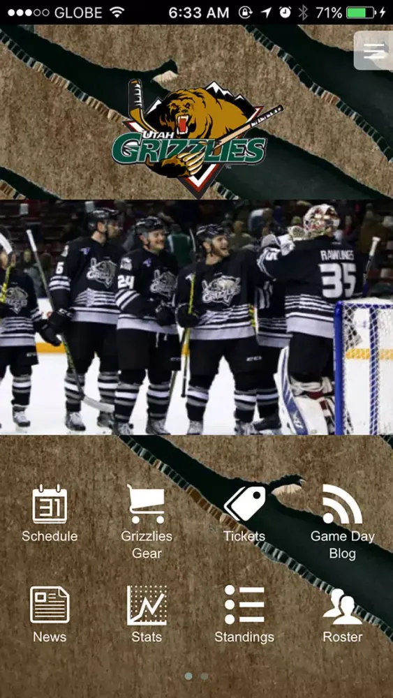 ภาพหน้าจอของ Utah Grizzlies ECHL