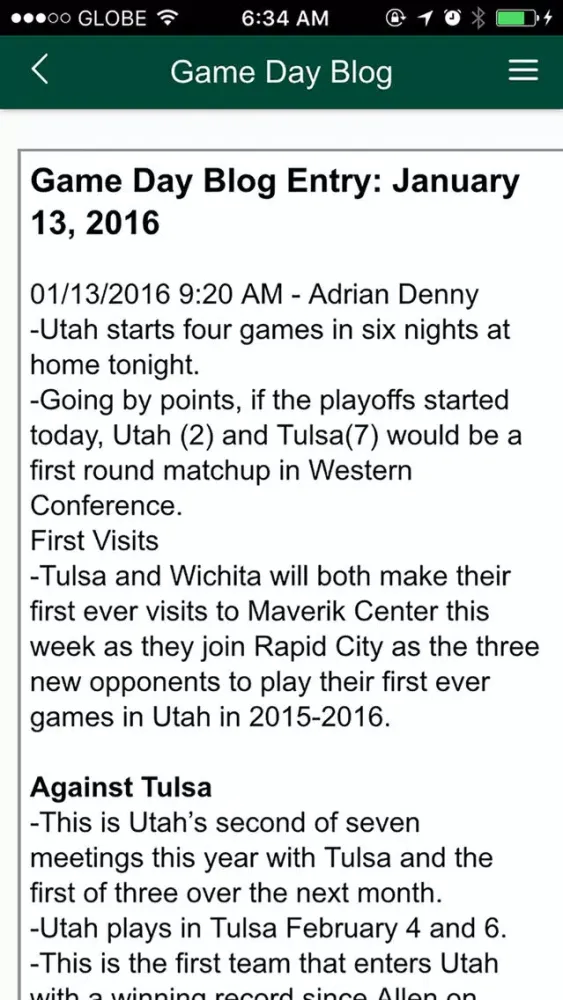 ภาพหน้าจอของ Utah Grizzlies ECHL