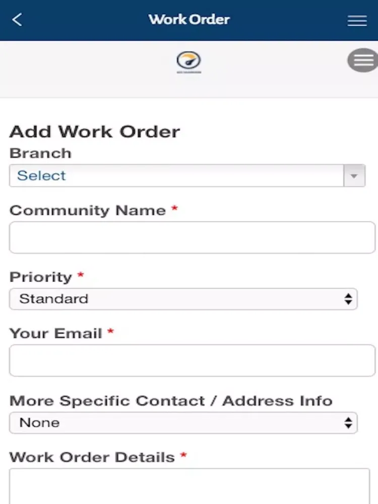 Tangkapan layar Associa OnCall iPad 