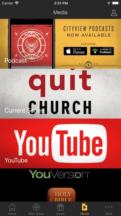 Capturas de tela do CityView Church