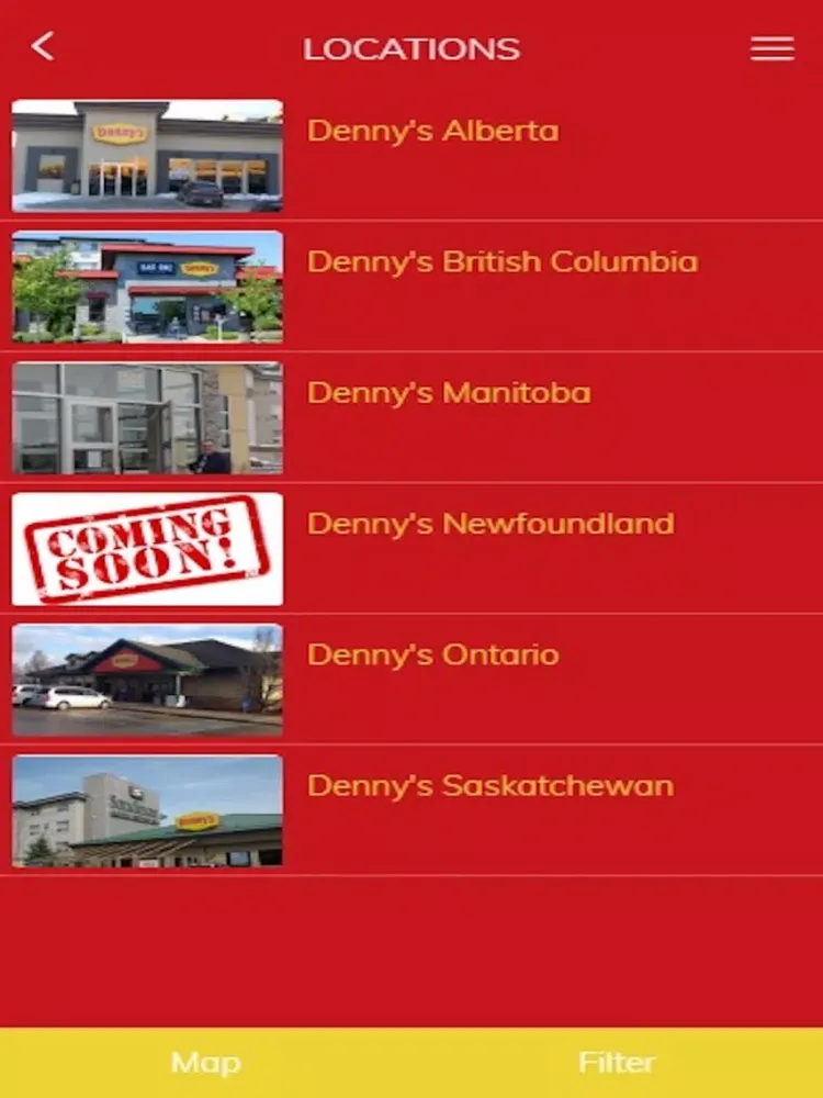 Canada Denny's iPad  স্ক্রিনশট