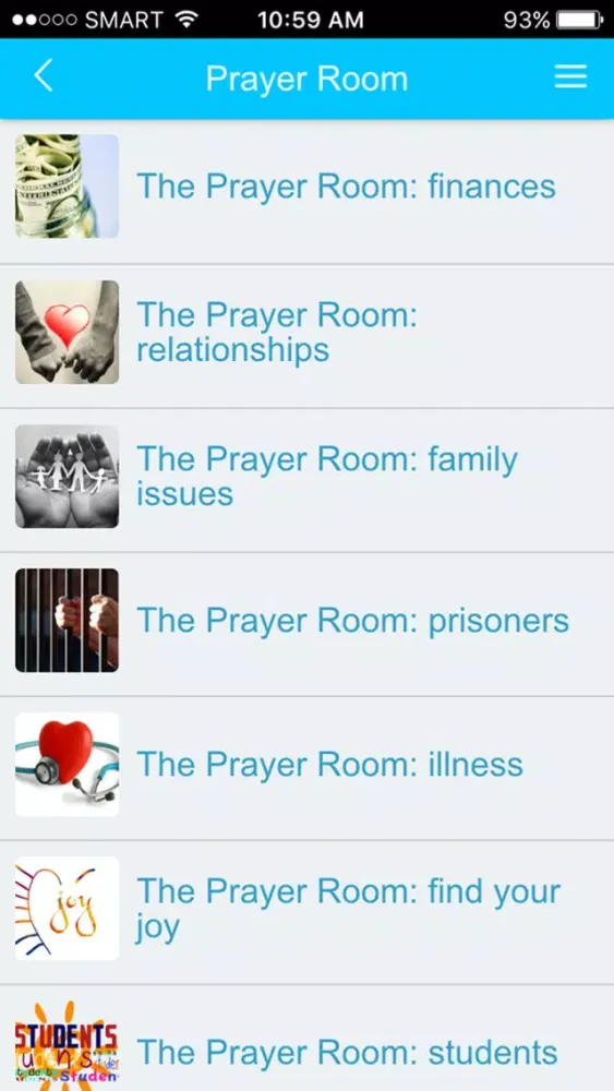 The Prayer Room App Screenshots