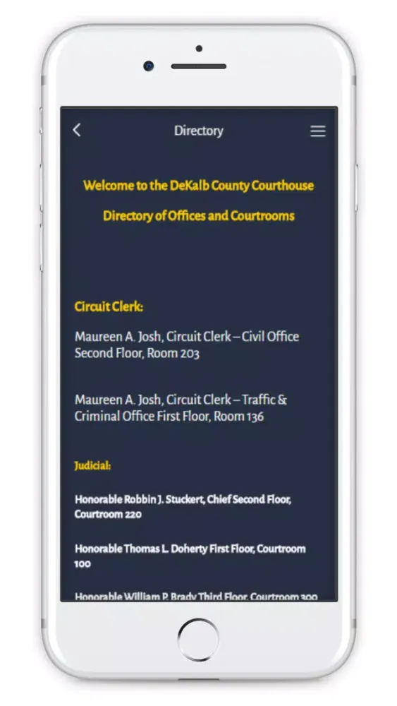 DeKalb County Circuit Clerk Ekran Görüntüleri