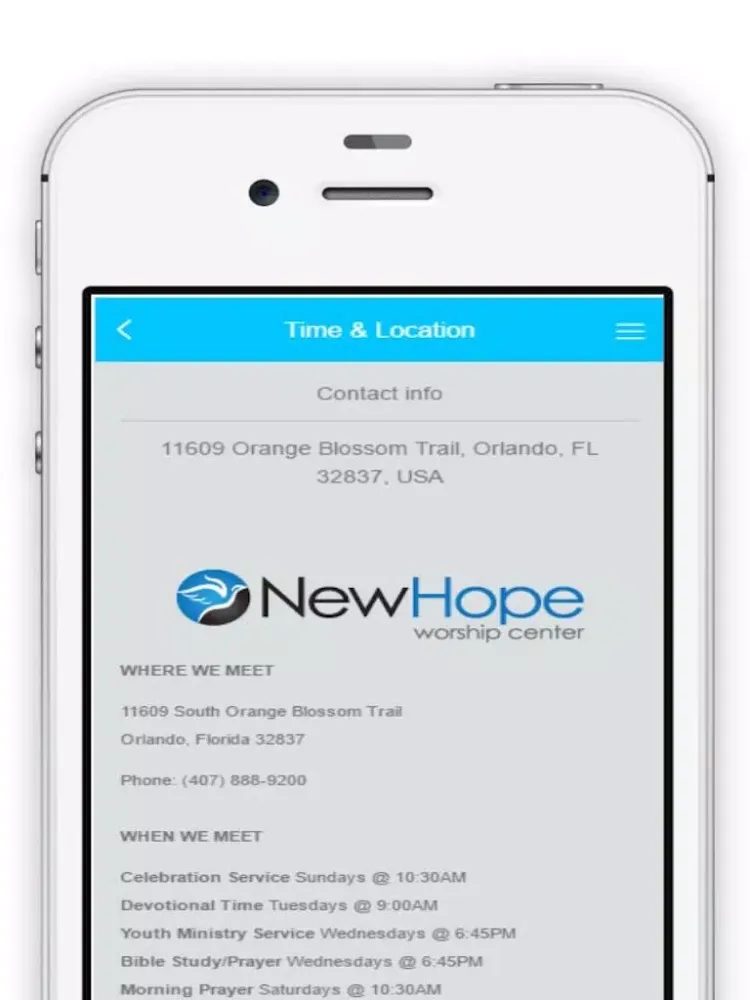 تصاویر NEW HOPE WORSHIP CENTER iPad 