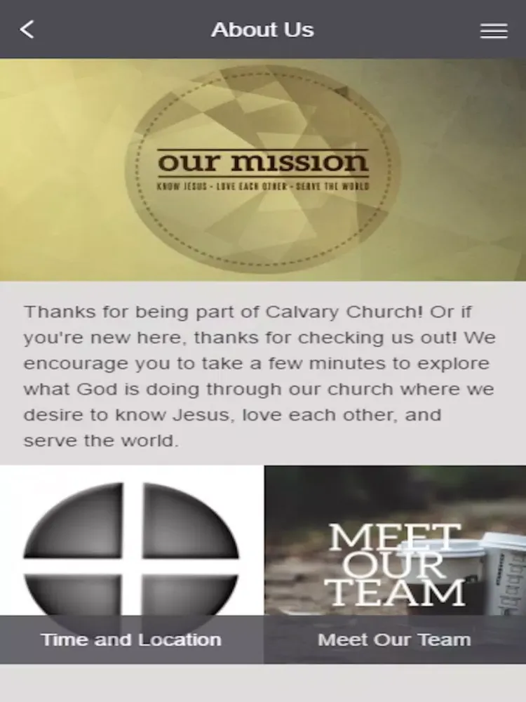 Lemont Calvary Church iPad  스크린샷
