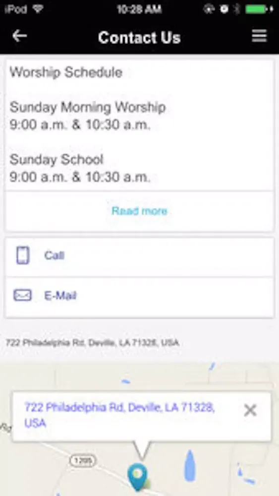 Zrzuty ekranu Philadelphia Baptist Church Pineville