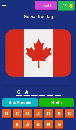 Guess The Flag - Flags Quiz স্ক্রিনশট