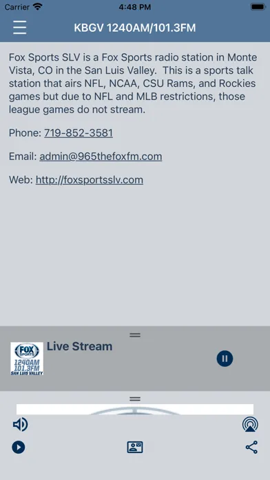Fox Sports SLV (KBGV) স্ক্রিনশট