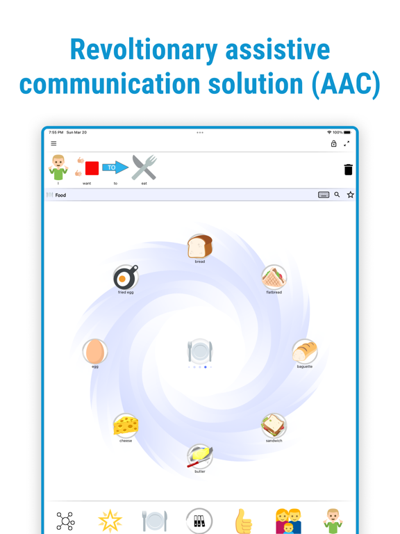 Screenshot di Speak My Mind - Smart AAC App iPad 