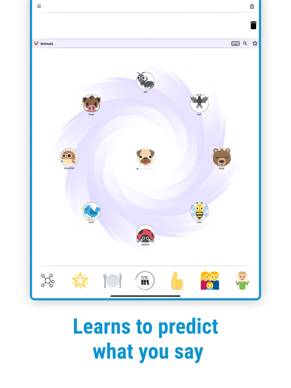 Screenshot di Speak My Mind - Smart AAC App iPad 