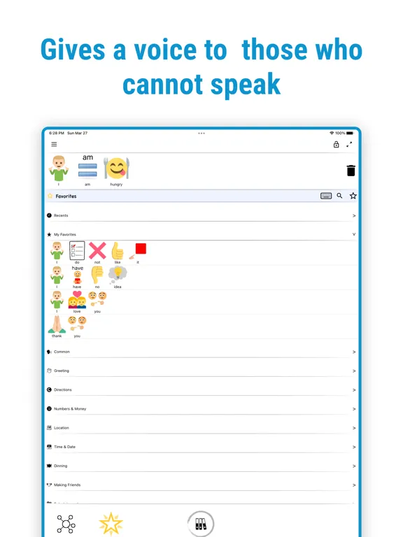 Speak My Mind - Smart AAC App iPad  スクリーンショット