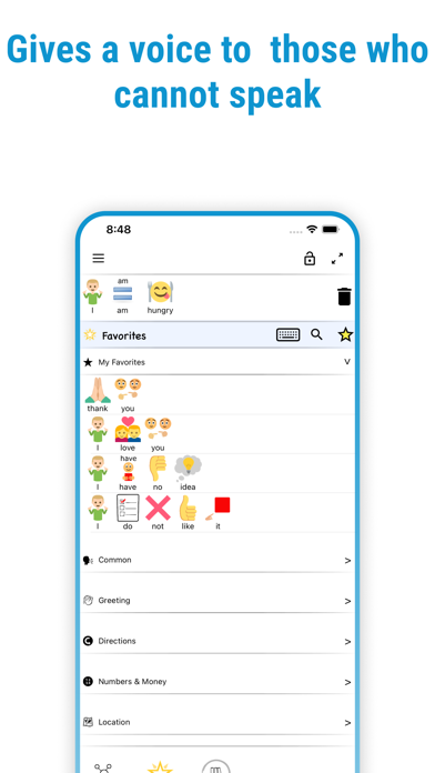 Screenshot di Speak My Mind - Smart AAC App