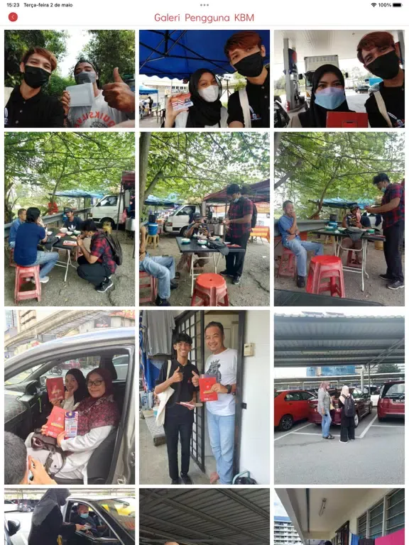 Ảnh chụp màn hình của E-biz P2P iPad 
