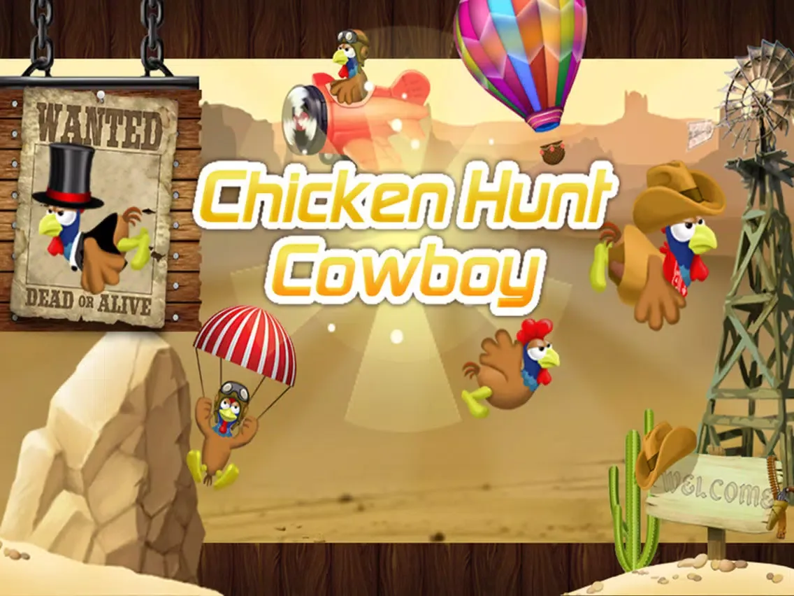 Capturas de tela do Chicken Hunter Cowboy iPad 
