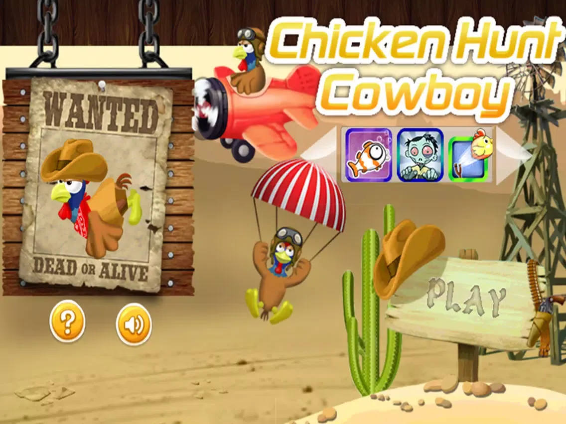 Capturas de tela do Chicken Hunter Cowboy iPad 