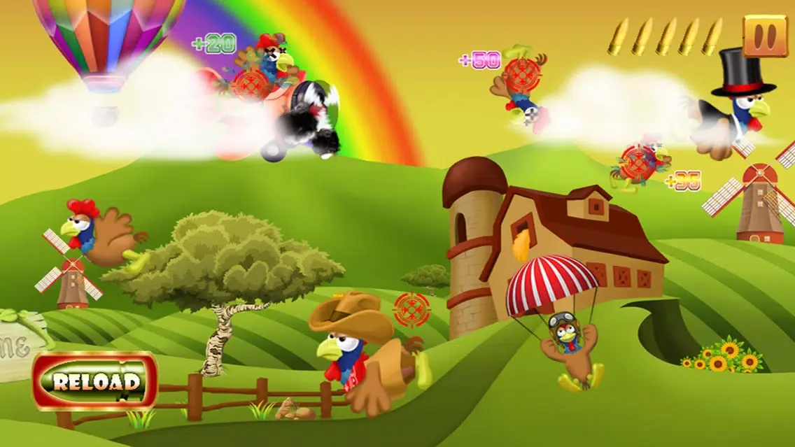 Capturas de tela do Chicken Hunter Cowboy