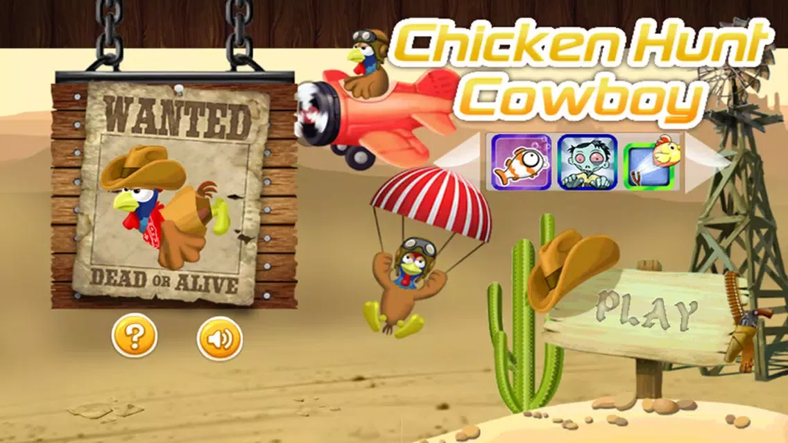 Capturas de tela do Chicken Hunter Cowboy
