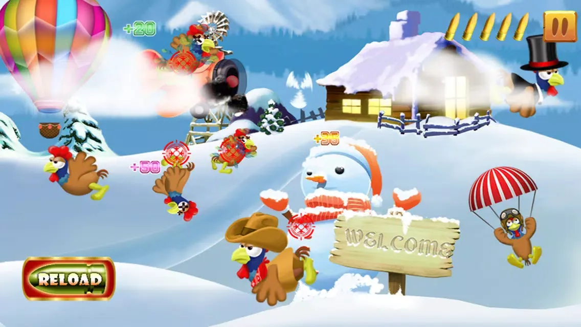 Capturas de tela do Chicken Hunter Cowboy
