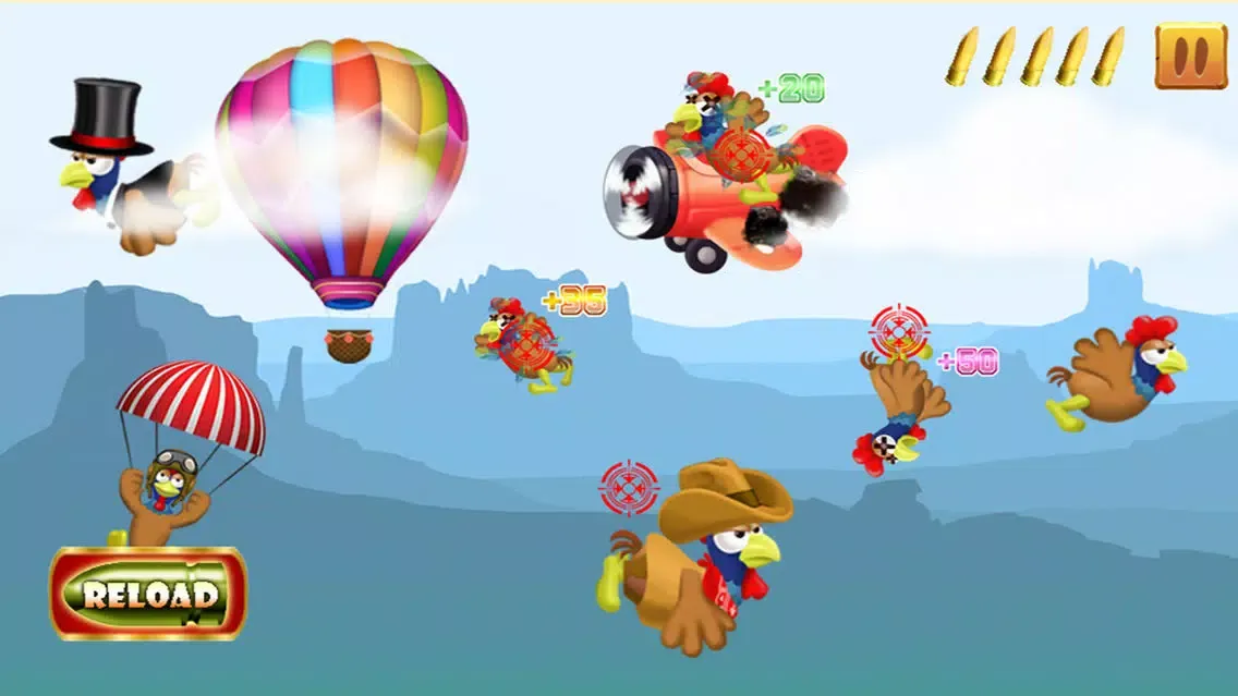 Capturas de tela do Chicken Hunter Cowboy