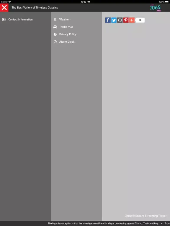 Capturas de pantalla de Lite 106.5 KBVA iPad 
