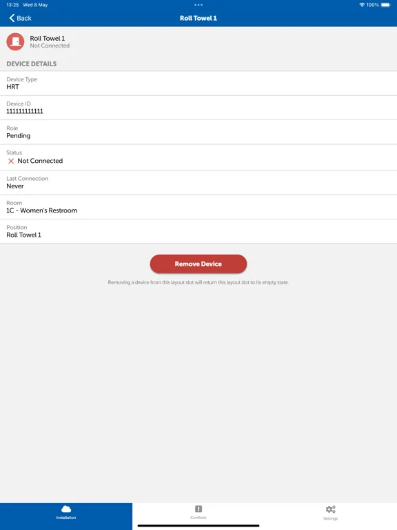 Onvation Installer iPad  Screenshots