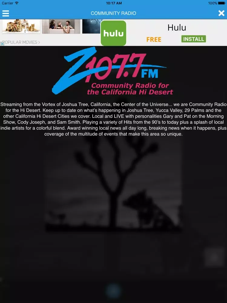 KCDZ Z107.7 iPad 應用截圖