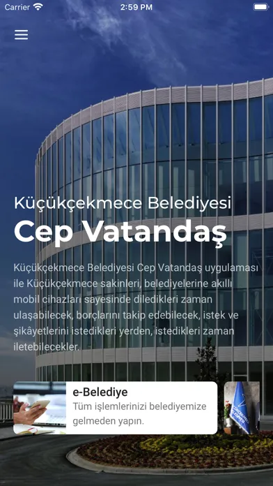 Capturas de tela do Cep Vatandaş