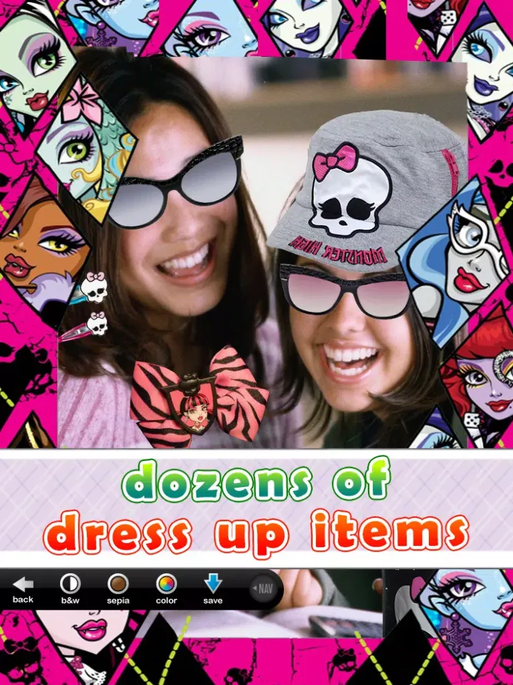 Monster Ghoul Photo Booth: Dress up, Photo Frames & Selfie Editor for Girls iPad  スクリーンショット