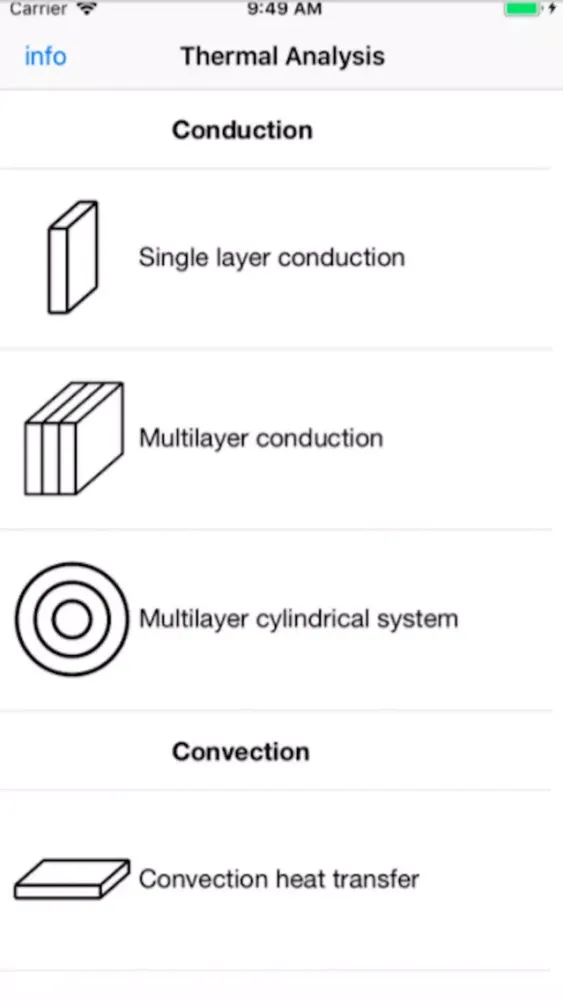 Capturas de tela do Thermal Analysis: Engineering
