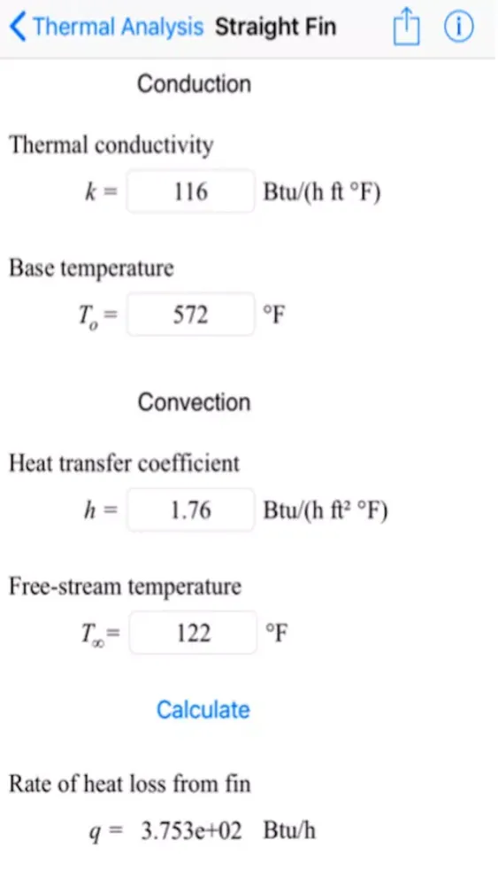 Capturas de tela do Thermal Analysis: Engineering