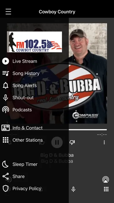 Capturas de tela do Cowboy Country 102.5