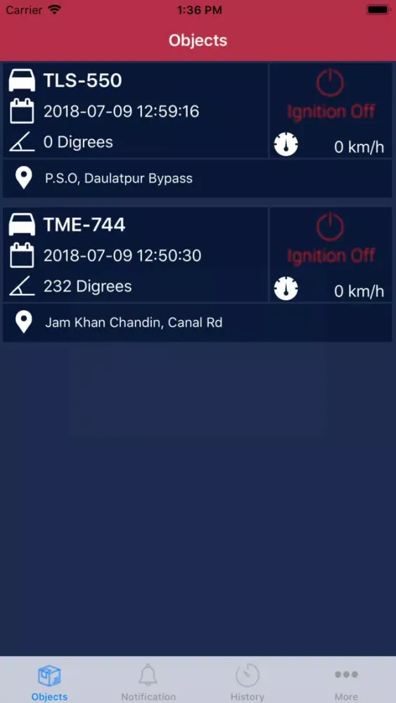 Go-Track Ekran Görüntüleri