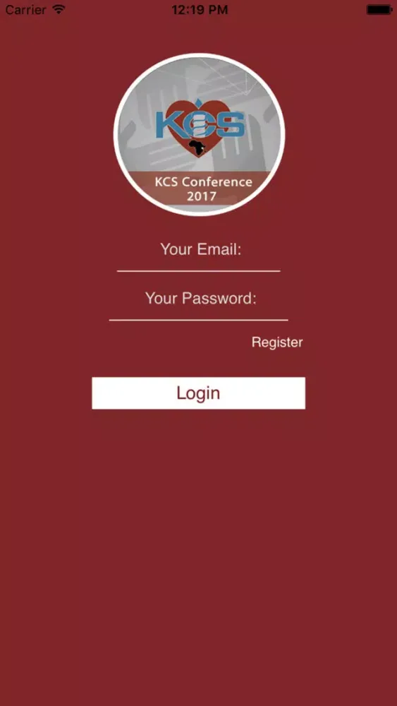 Tangkapan skrin KCS Conference App