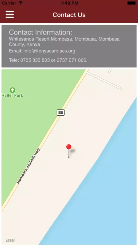 Tangkapan skrin KCS Conference App