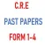 C.R.E Past Papers f1-f4