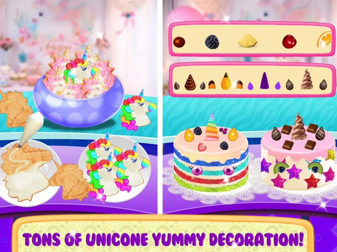 Tangkapan layar Unicorn Food Party Cake Slushy iPad 
