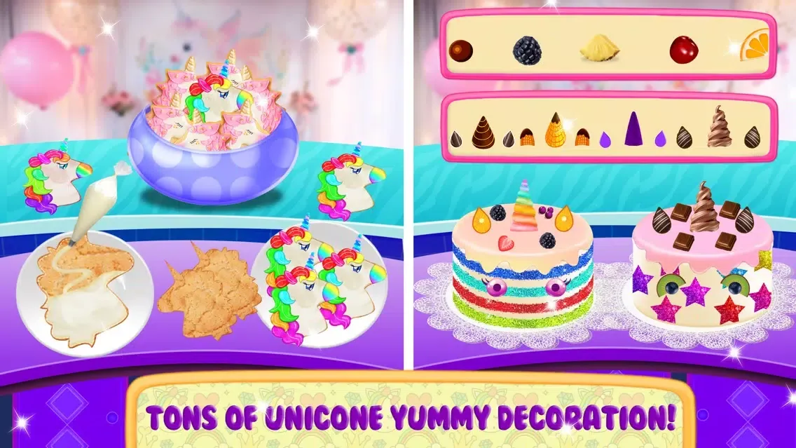 Tangkapan layar Unicorn Food Party Cake Slushy