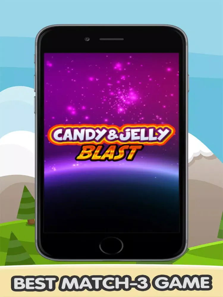 Ảnh chụp màn hình của Candy and Jelly Blast - Match 3 Game iPad 