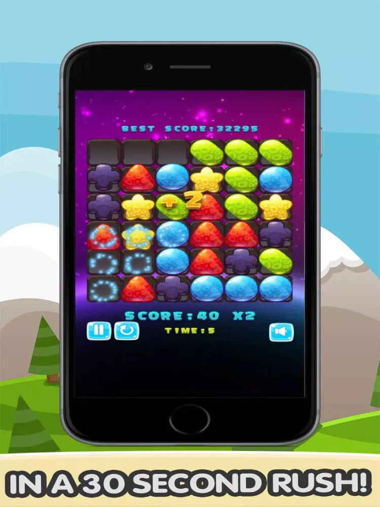 Ảnh chụp màn hình của Candy and Jelly Blast - Match 3 Game iPad 