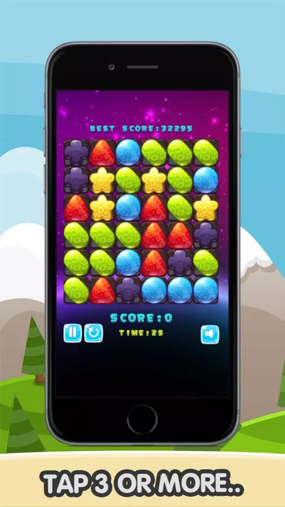 Ảnh chụp màn hình của Candy and Jelly Blast - Match 3 Game